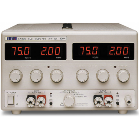 EX752M Power-Supply EX752M - Alimentatore - Bench 300W 75V - Input 100-240 VAC Alimentatori Laboratorio