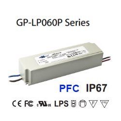 LP060P-48A Alimentatore LED Glacial Power - CV/CC - 60W / 48V / 1250mA 