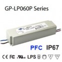 LP060P-48A Alimentatore LED Glacial Power - CV/CC - 60W / 48V / 1250mA 