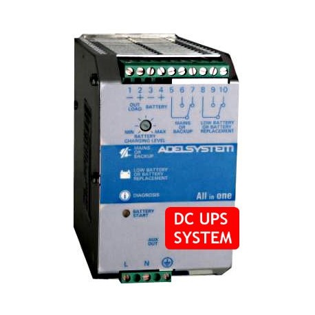 CBI1210A Adelsystem CBI1210A- DC UPS System Evoluto Adelsystem - 120W / 12V / 10A Caricabatterie