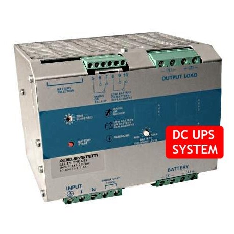 CBI2420A CBI2420A- DC UPS System Evoluto Adelsystem - 480W / 24V / 20A Adelsystem Caricabatterie
