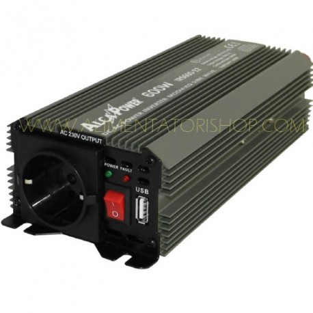 IRS600-12 Alcapower IRS600-12 - Inverter Alcapower 600W - In 12V Out 220 VAC Onda Sinusoidale Modificata Inverters